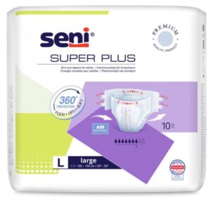 Super Seni Plus scutece pentru adulți LARGE 10 buc
